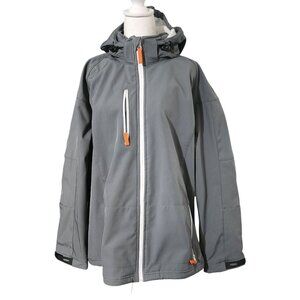 Clique Gray Hooded Softshell Jacket XXXL Waterproof Windproof Outdoor Wear